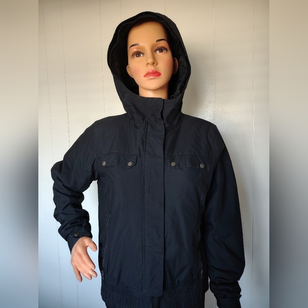 Columbia Women's Black Hooded Jacket Size M